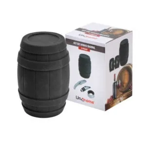 Kit De Vinho Barril Com 3 Peças