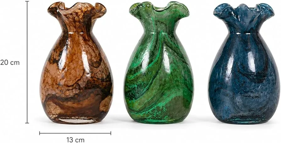 Vaso Decorativo em Vidro Paramount Murano Mesclado