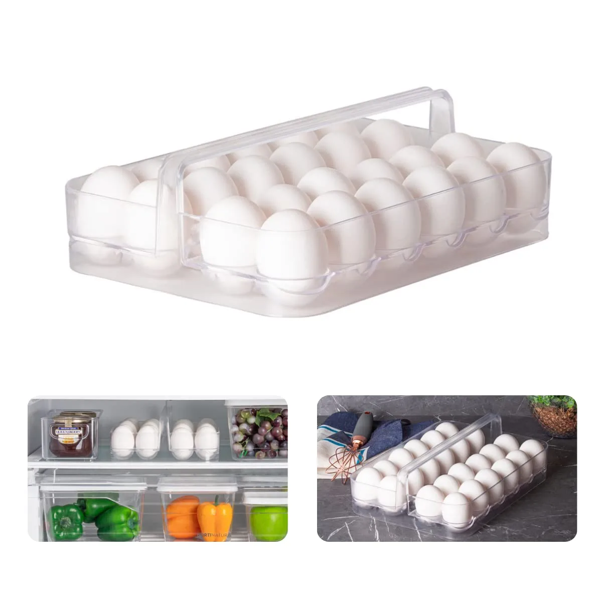 Organizador de Ovos Diamond com 24 unid