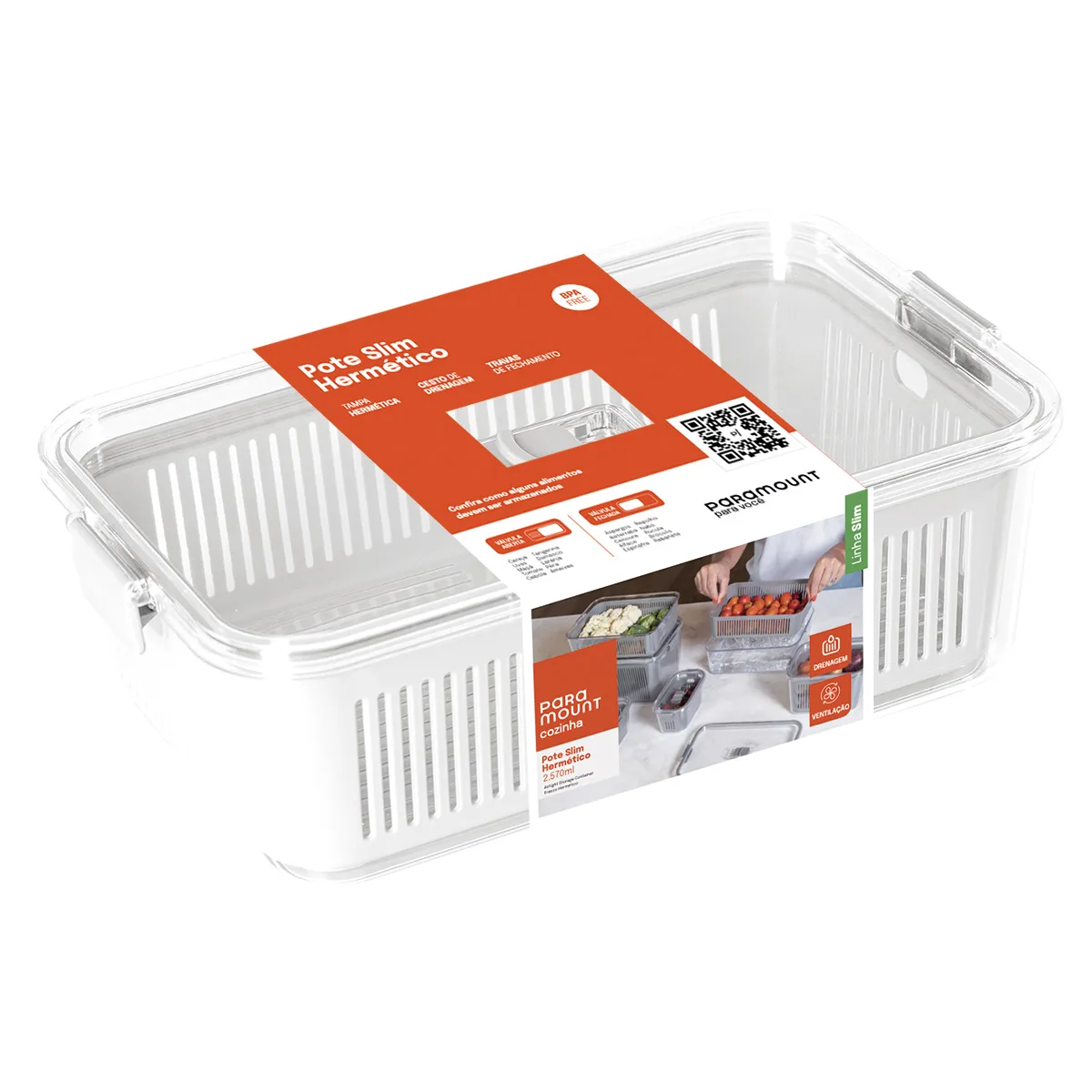 Pote Slim Multiuso 2,570ml Paramount