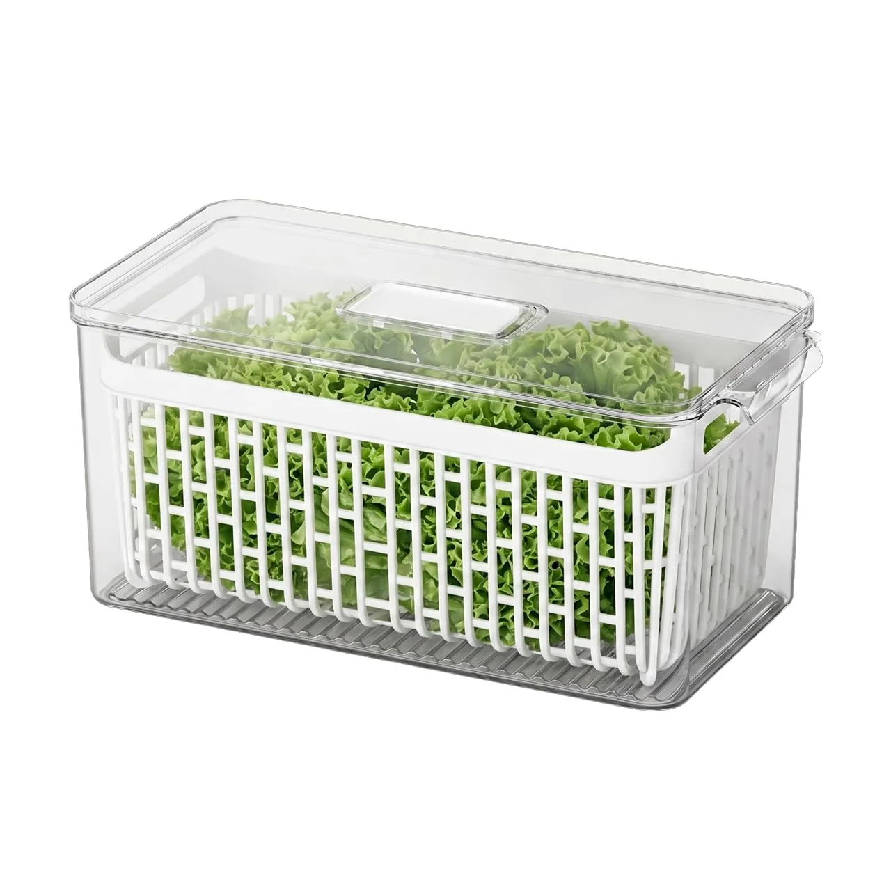Organizador de Geladeira com Cesto 6 Litros Coza Dry Cristal Brinox