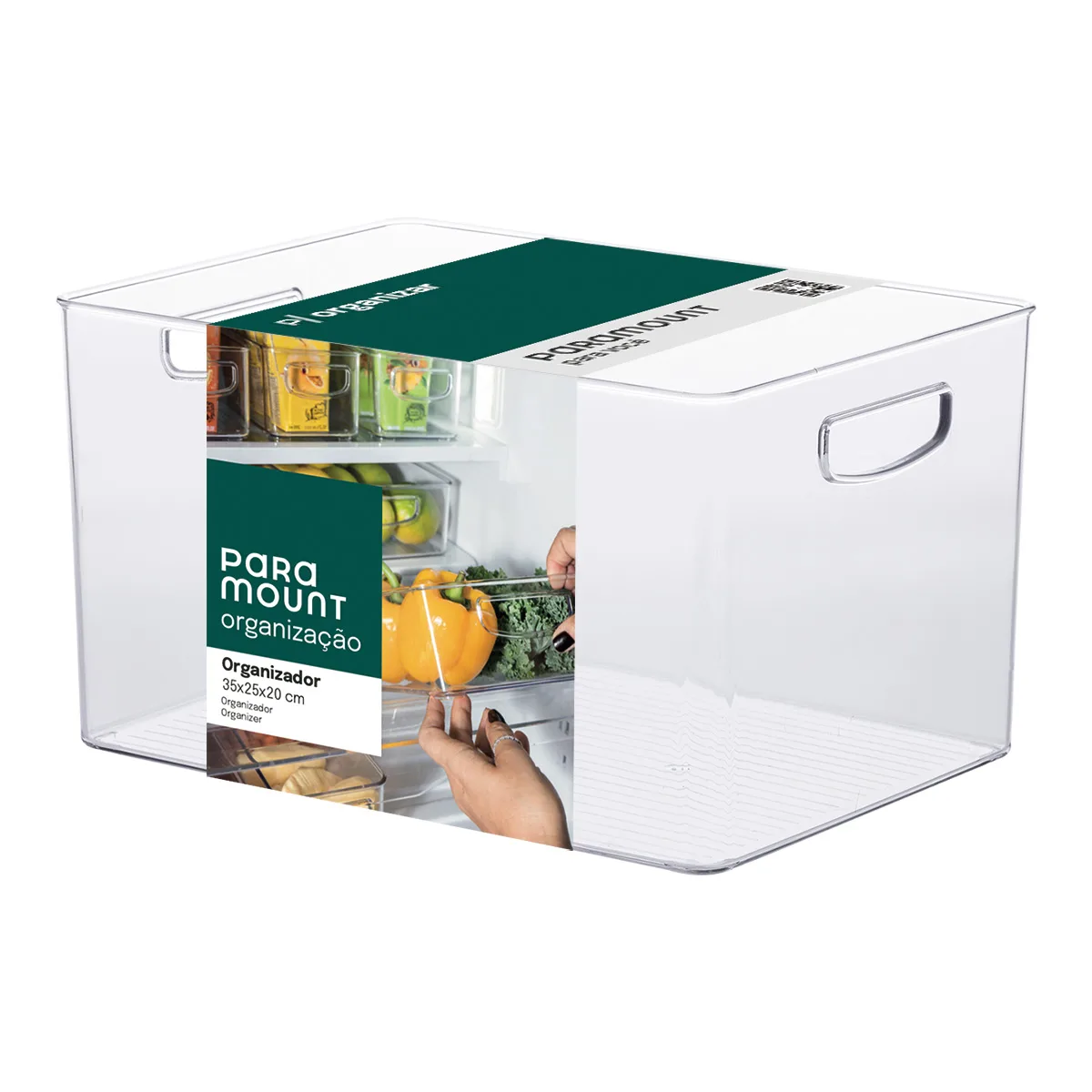 Organizador DIAMOND 35x25x20cm CRISTAL Paramount