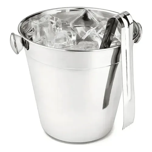 Balde de gelo inox com pegador