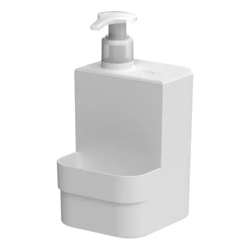Dispenser Porta Detergente Sabão Esponja Escova Organizador de Pia 570ml