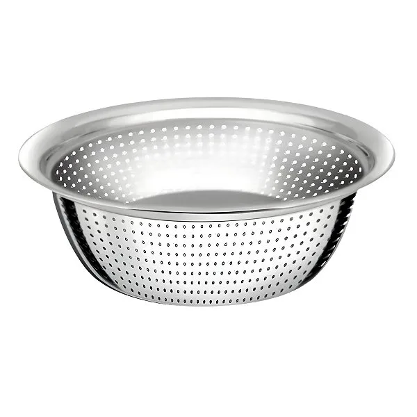 Escorredor De Arroz Inox Macarrão Peneira De Cozinha 28cm
