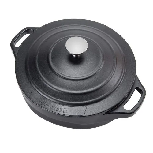 Caçarola Baixa Cerâmica Antiaderente 24cm com Alças de Silicone