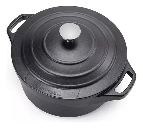 Panela Caçarola 24cm Cerâmica Antiaderente com Tampa Inox e Alças de Silicone
