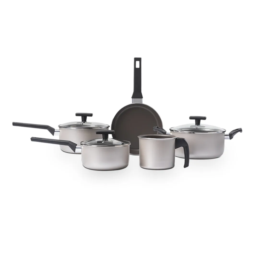 Jogo De Panelas Brinox Ceramic 5 Peças