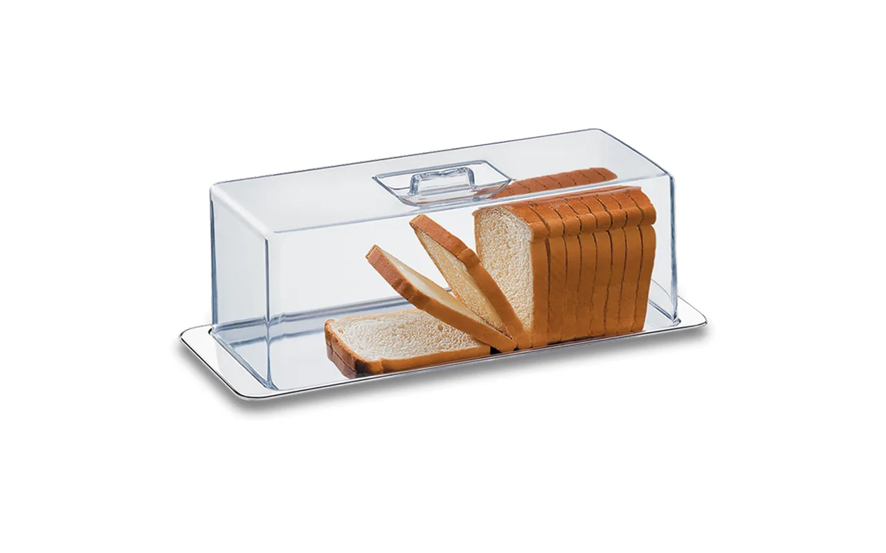 Porta Pão 40x16cm Aço Inox