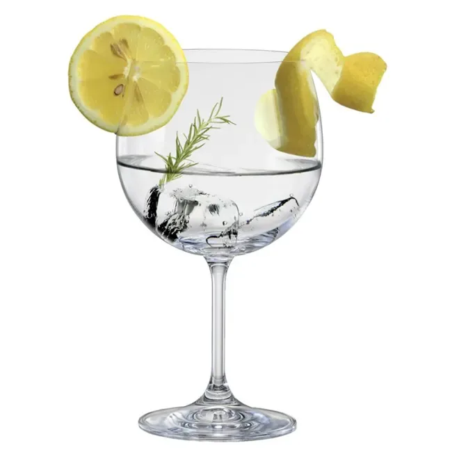 Jogo 6 Taças De Cristal Para Gin 600ml Bohemia