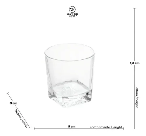 COPO WHISKY CRISTAL 6PÇS