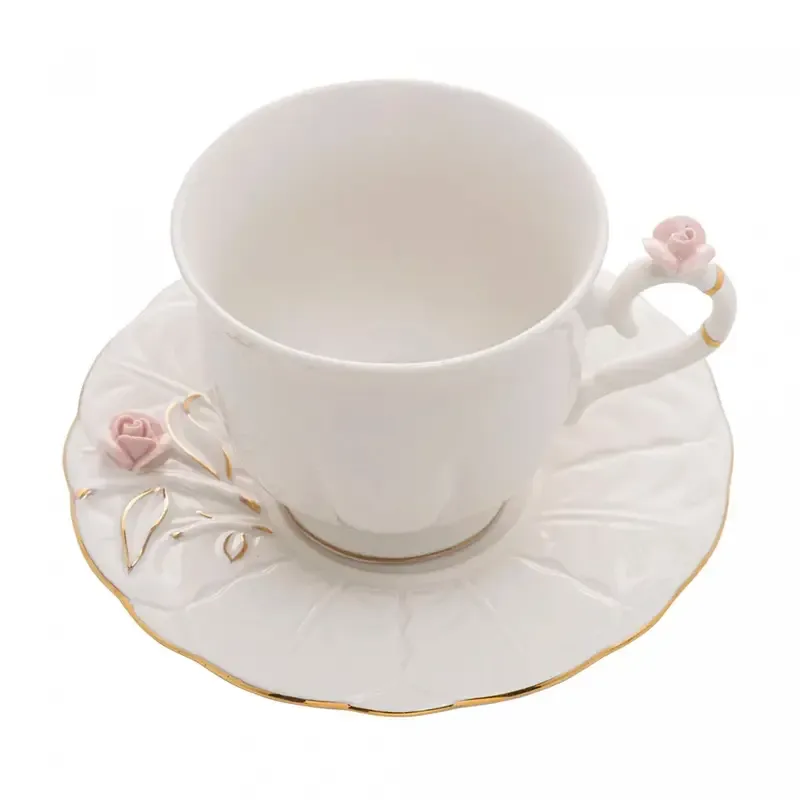 Jogo De 4 Xícaras De Chá Wolff De Porcelana 200ml