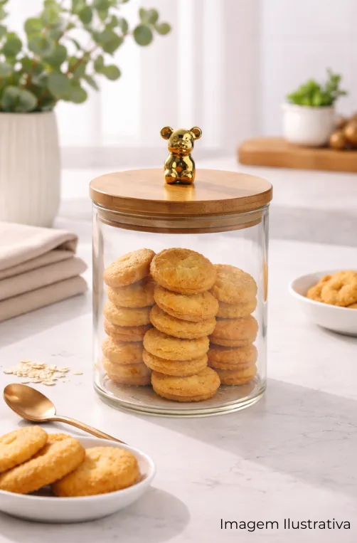 Porta condimentos hermético pequeno de urso