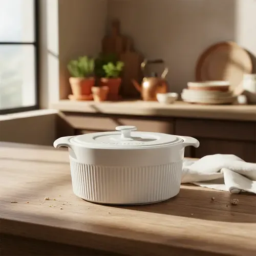 Sopeira Porcelana Branca Cocotte 2.5l Germer Branco