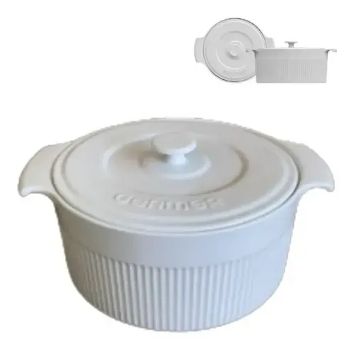 Sopeira Porcelana Branca Cocotte 2.5l Germer Branco
