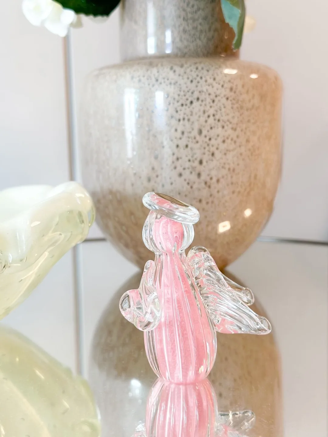 Anjo Uriel Cristal Murano 8cm