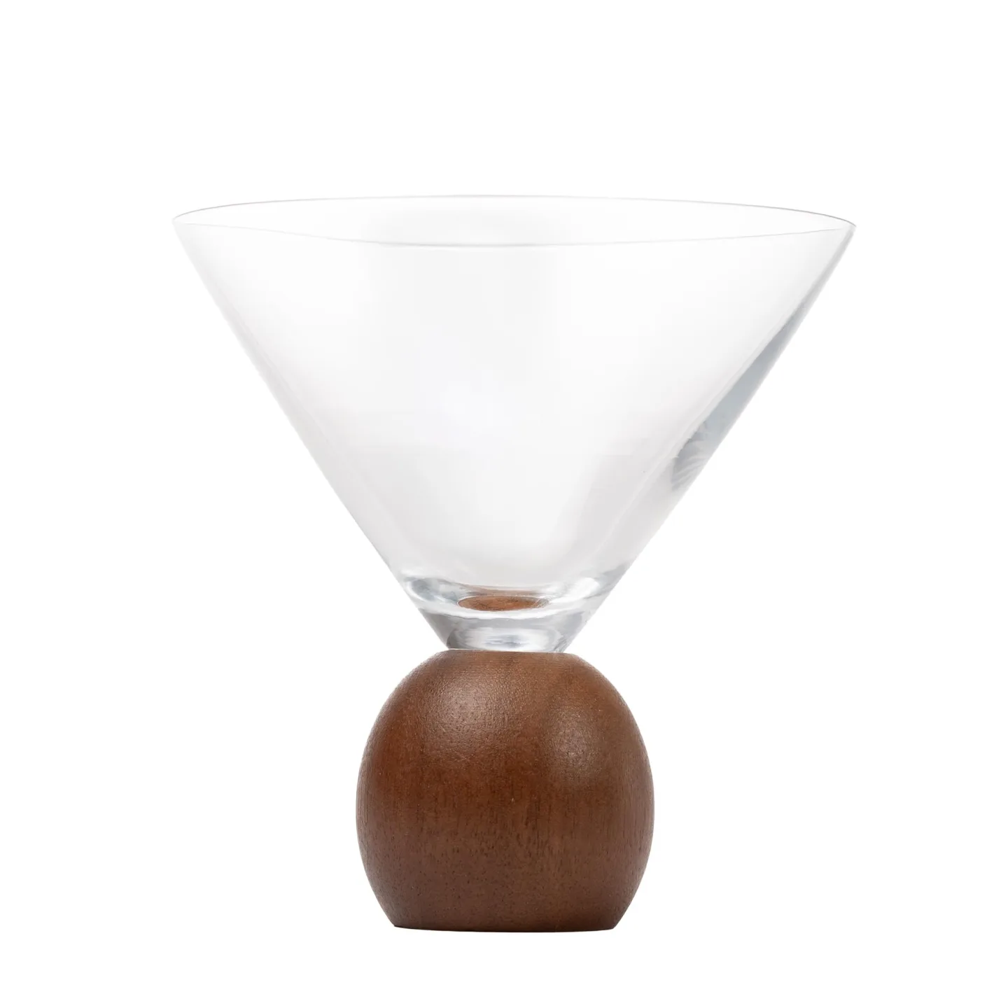 Taça para Martini Mori em Cristal Ecológico  Madeira Acácia 250ml