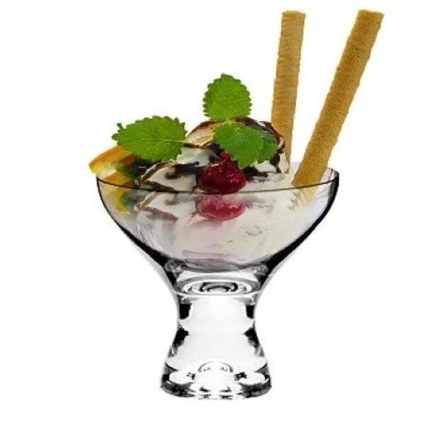 Jogo 6 Taças Vega Sobremesa Sorvete Cristal Bohemia - 330ml