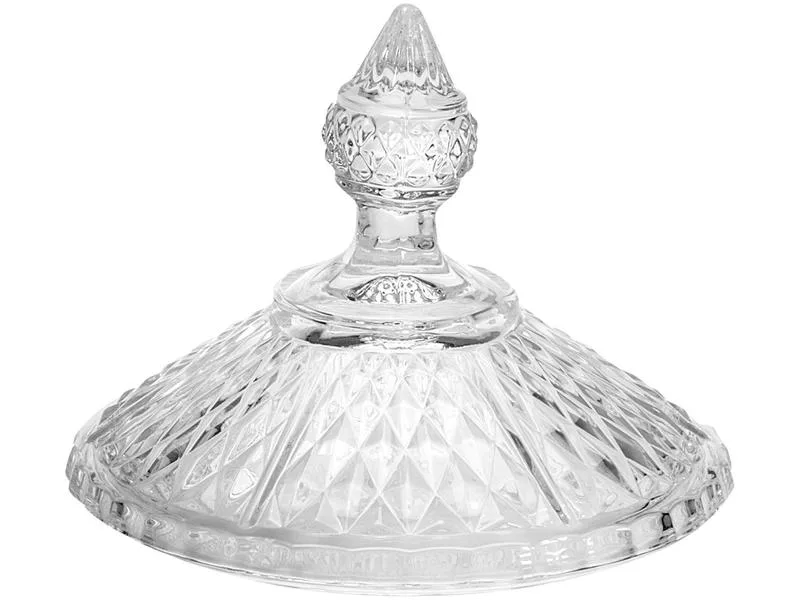 Potiche de Cristal com Tampa com Pé - Lyor Perseu