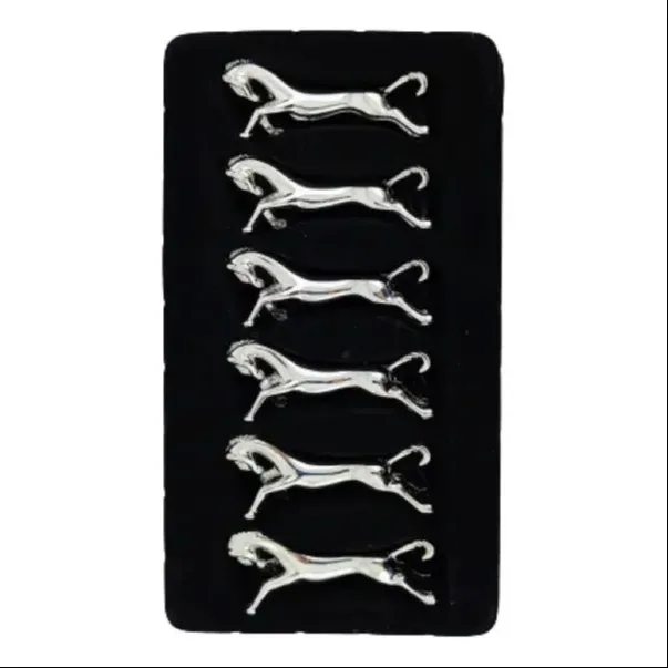 Suporte Para Talheres Prata De Cavalo Kit 6pc