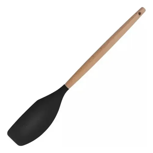 Espátula de Silicone c/Cabo de Madeira
