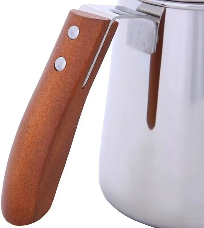 BULE BICO FINO LISO INOX CABO MADEIRA