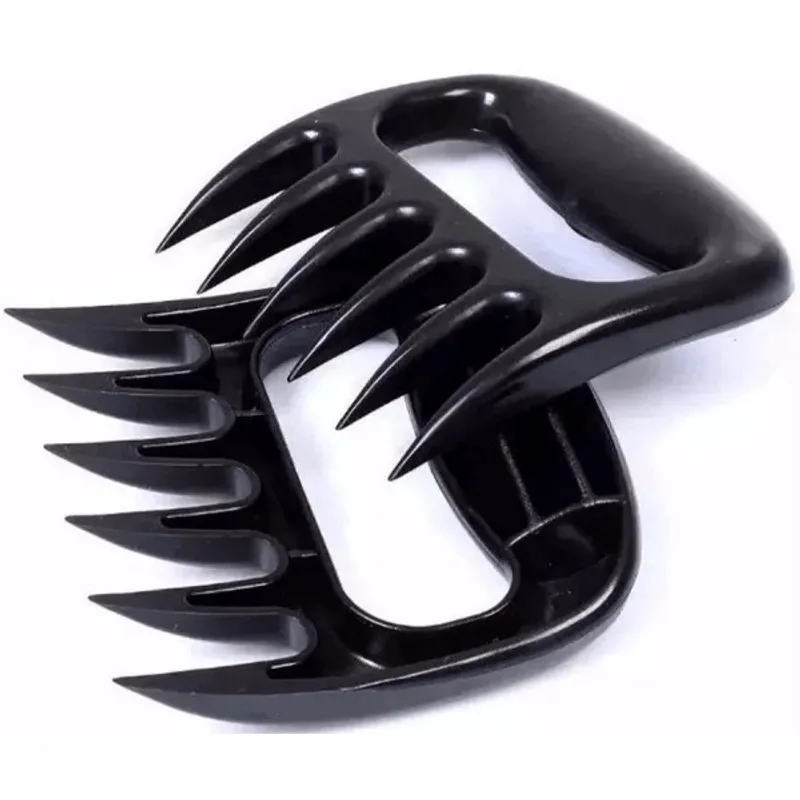 Jogo de 2 garras para carne Easy Grill em plástico preto