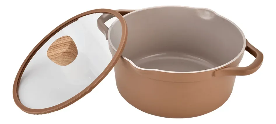 Jogo De Panelas Ceramic life 5 Peças Com Indução Duna Brinox