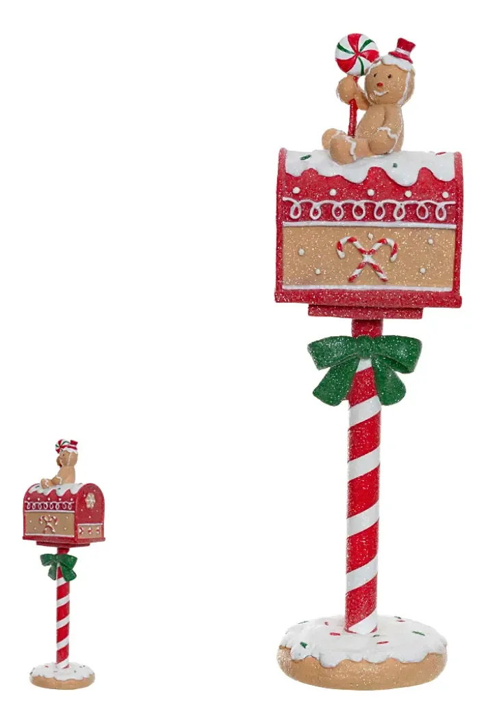 Resina De Natal Correio Gingerbread