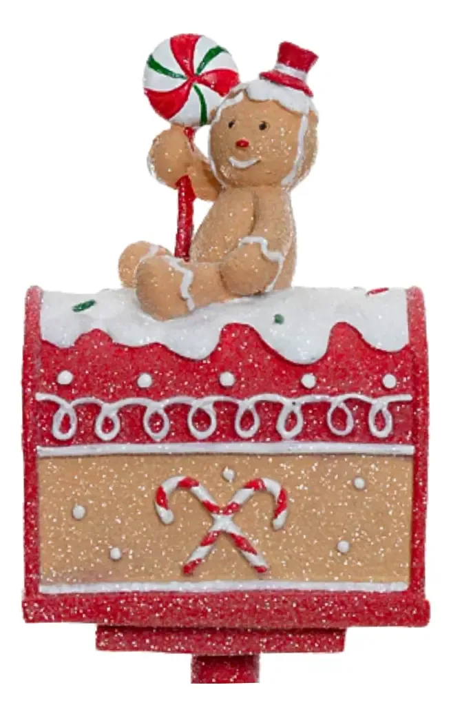 Resina De Natal Correio Gingerbread