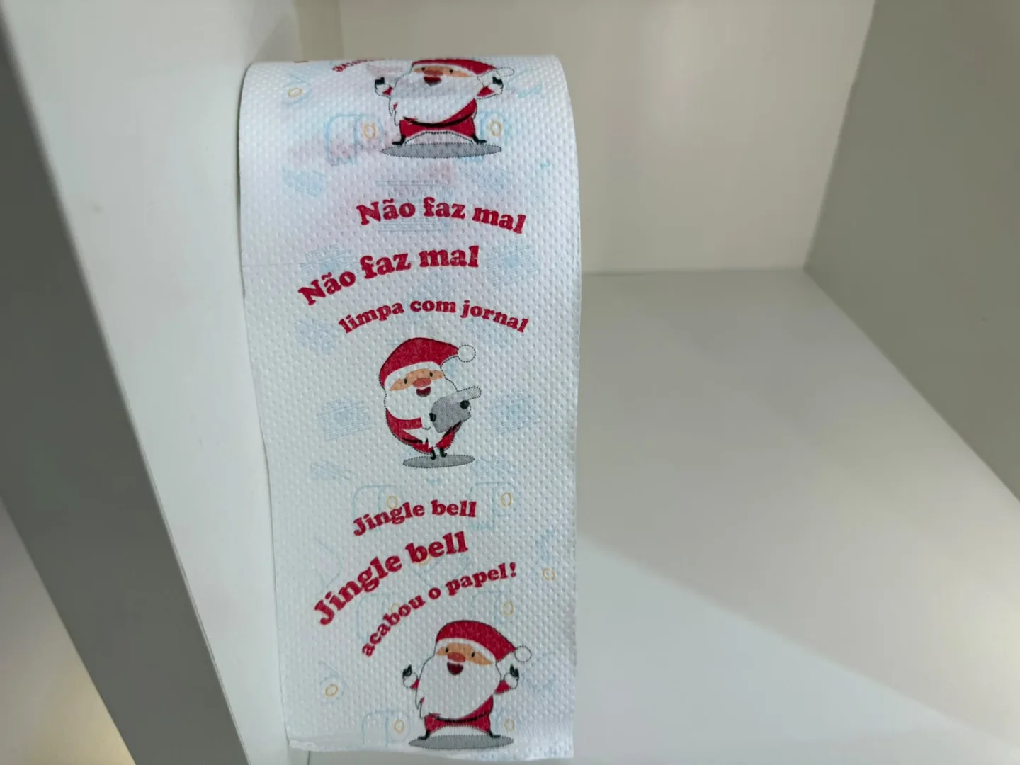Papel Higiênico Decorativo de Natal – Florarte (10 cm x 2 m)